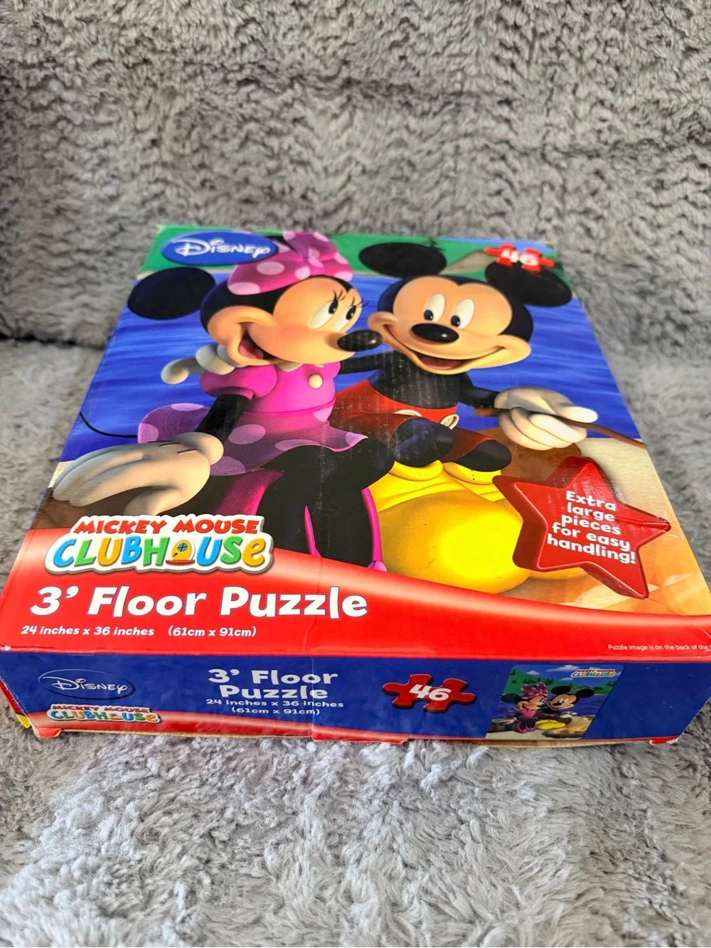 Disney Floor Puzzle Bundle Mickey Mouse Clubhouse with bonus Princess Puzzle